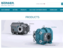 Tablet Screenshot of boerger.com